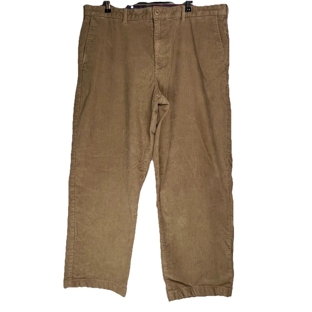 Izod Men's Corduroy Pants 38x27 (Altered See Measurements)Tan Classic